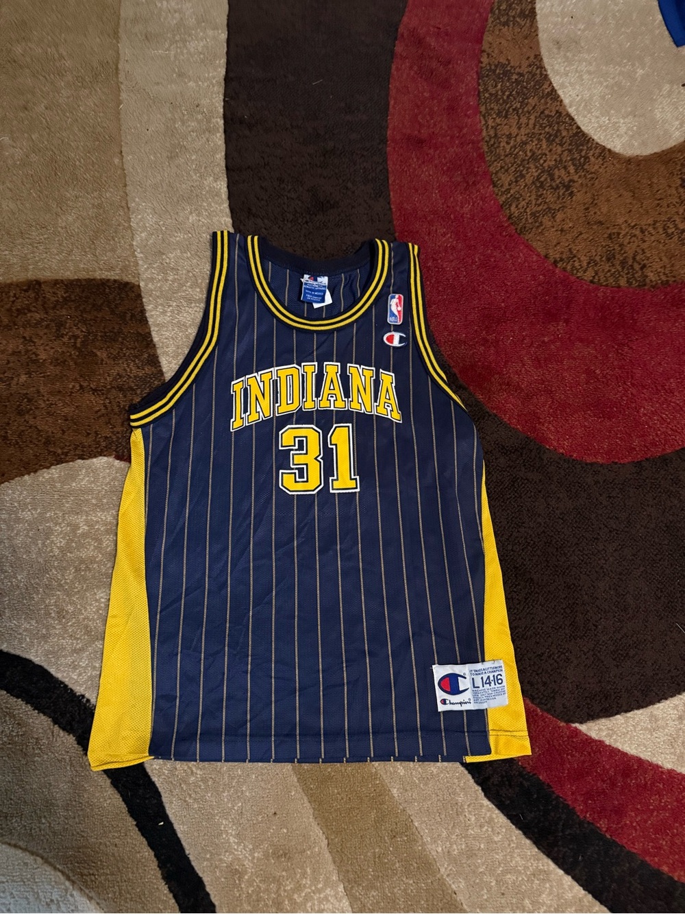 NBA Indiana Pacers vintage champion, Reggie Miller basketball jersey
